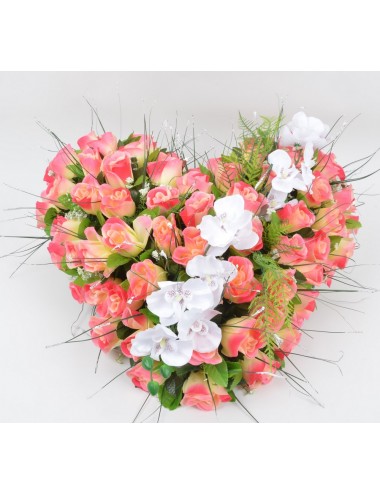 COEUR ORCHIDEE BOUTON PINK