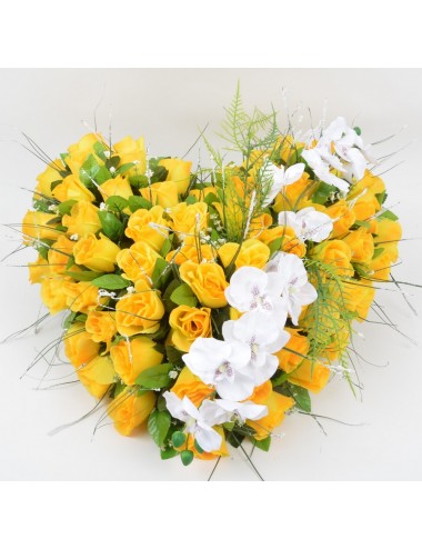 COEUR ORCHIDEE BOUTON YELLOW