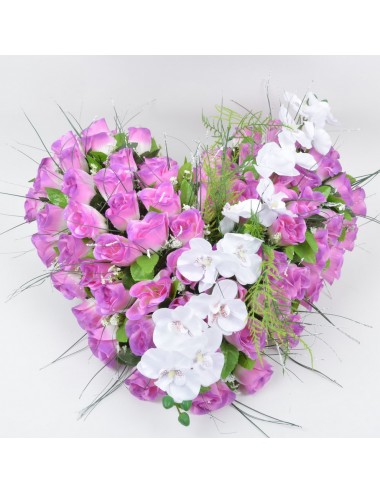 COEUR ORCHIDEE BOUTON LILAC