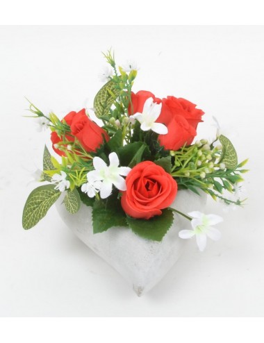 COEUR VIRGULE PM ROSE RED