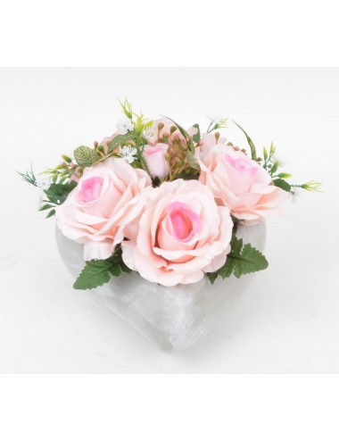 COEUR VIRGULE GM ROSE PINK