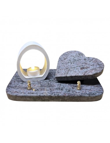 PLAQUE GRANIT 25 X 15 - CHANTS SCIES - BOUGEOIR CERAMIQUE 25 X 15 ET COEUR GRANIT - CHANTS SCIES - 1 INTER