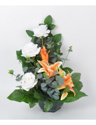 OCEA 20 CM LYS ROSE VELOURS CREAM
