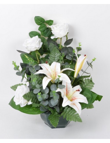 OCEA 20 CM LYS ROSE VELOURS CREAM