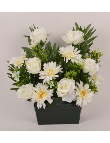 JARDINIERE 18 CM ROSE GERBERA ASS