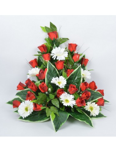 DEVANT DE TOMBE PM BOUTON GERBERA RED