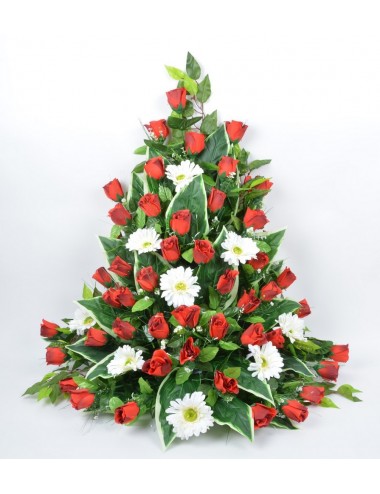 DEVANT DE TOMBE GM BOUTON GERBERA RED