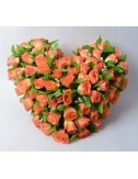 COEUR 40 CM BOUTONS ROUGE