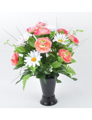 BOUQUET DE VASE DAISY RENONCULE ASS