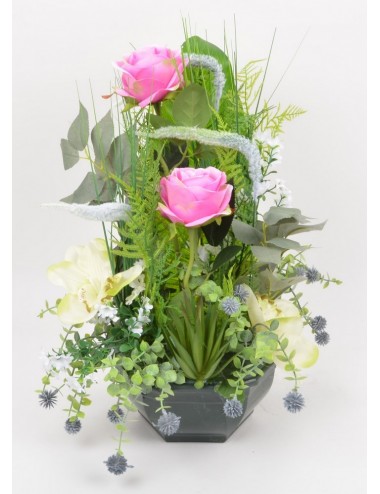 OCEA 20 CM ROSE FLEURETTE GRAMINEE PINK
